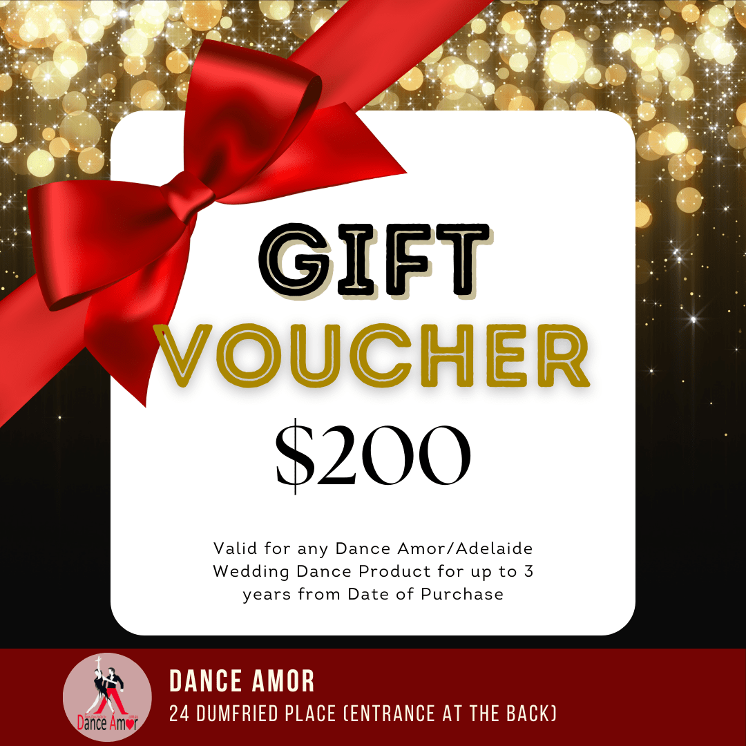 Gift Card | Giving the Gift of Dance - Amor Dance Studio | Adelaide - Wedding & Social