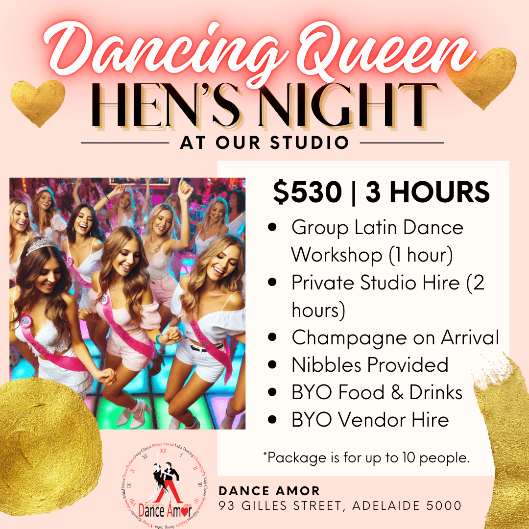 Party Packages | Hen Night & Buck Party - Amor Dance Studio | Adelaide - Wedding & Social