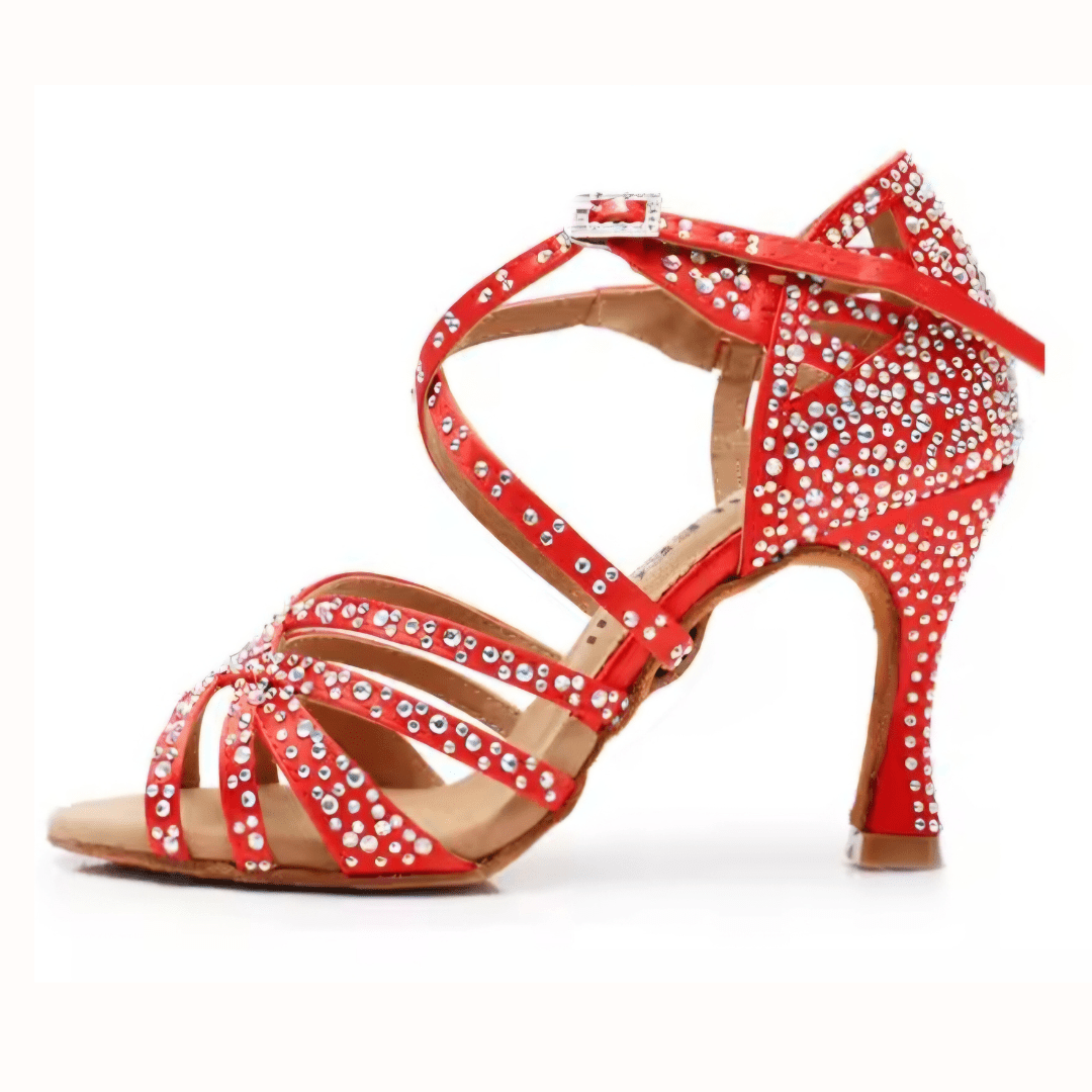 Victoria Glamour Rhinestones Ladies Latin Dance Shoes - Amor Dance Studio | Adelaide - Wedding & Social